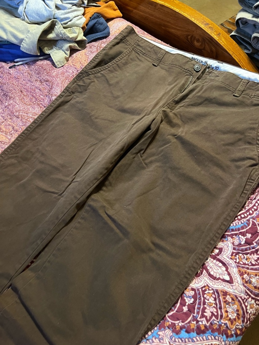 Men's Brown Casual Chino Pants old navy
